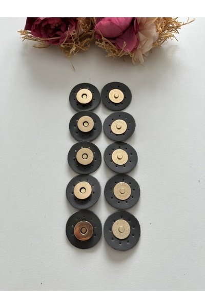 zg hobi aksesuar مغناطيس جلدي خماسي للحقائب المحبوكة - خماسي سهل الفتح والإغلاق