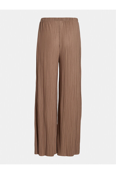 VILA Γυναικείο Παντελόνι από Υφασμάτινο 14089681 Καφέ