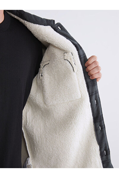 LC Waikiki Rahat Kalıp Ekose Erkek Gömlek Ceket