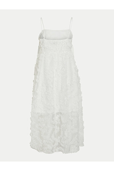 VILA Γυναικείο Φόρεμα Κοκτέιλ 14104320 Λευκό