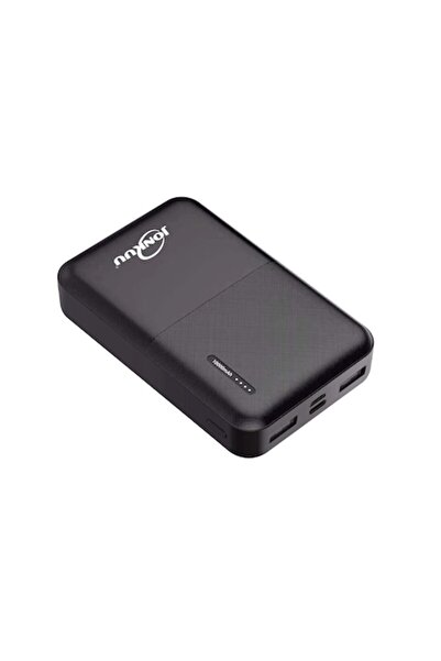 AisHa StoRe OnliNe Baterie externa, Jonkuu, 10000mAh, 2 x USB/USB-C, Lanterna, Negru