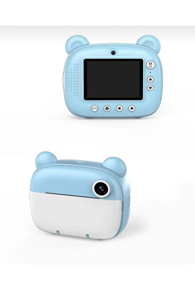 NRCN Cmr14 Mavi Dijital Video Fotoğraf Çocuk Kamerası Anlık Termal Resim Kağı...