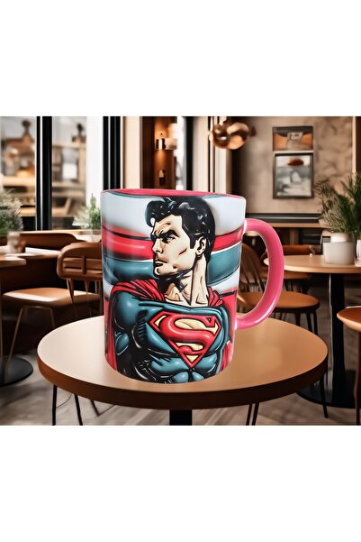 Mugs and love SUPERMAN baskı porselen kupa