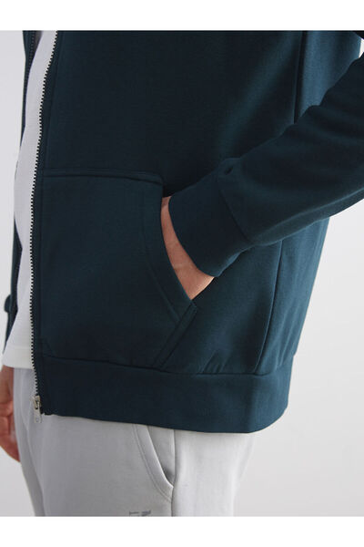 LC Waikiki Timeless Recommendations from Timeless Store |   Hooded Long Sleeve Men's Zippered Sweatshirt