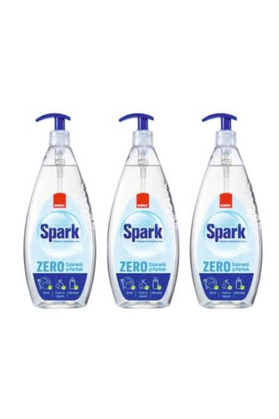 Sano Pachet 3 x Detergent de vaza Spark Zero coloranti si parfum, 1L