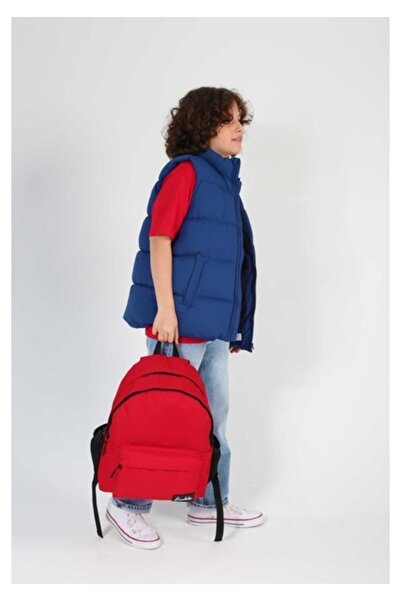 KAUKKO Casual School Backpack Red K1618