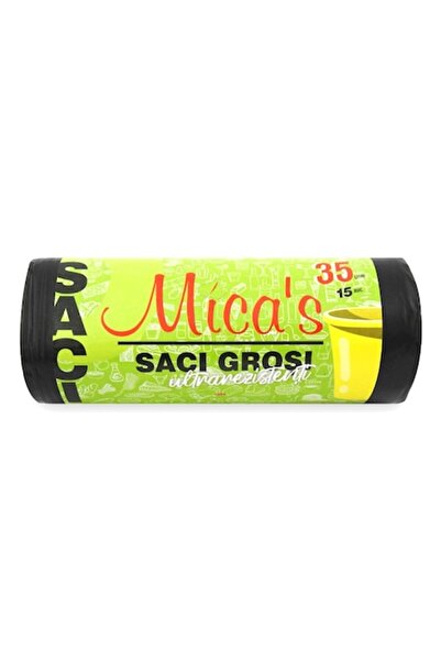 Mica'S Pachet 6 X Saci menajeri LDPE, 35L, 15 buc/rola