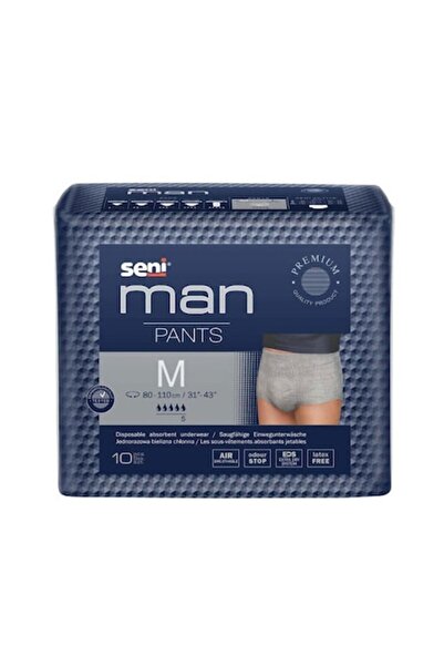 Seni Scutece pentru adulți, pantaloni pentru bărbați, mărime medie, 10 bucăți