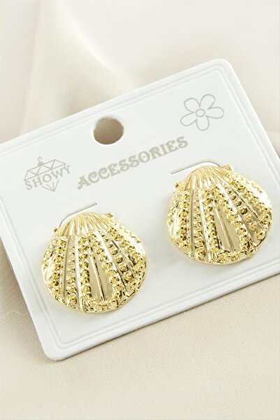 Marsilyan Oyster Metal Earring