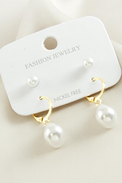 Genel Markalar 4 Adet Damla İnci Küpe