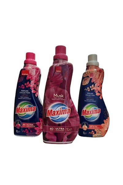 Sano 3 x Fabric Softener Maxima 1L Wild Pearl, Soft Silk, Musk