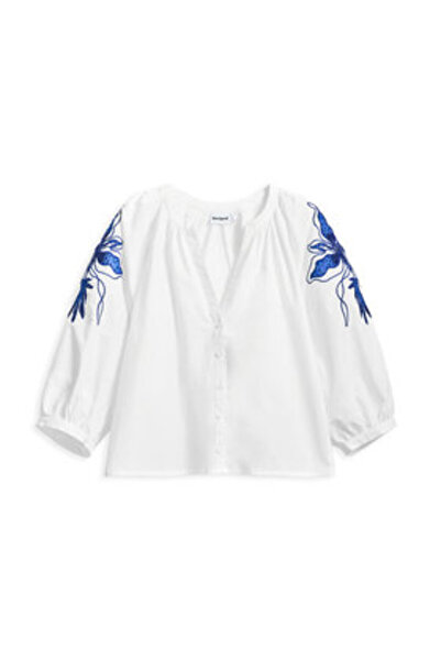 Desigual Γυναικεία Μπλούζα 25SWBW03 Λευκό