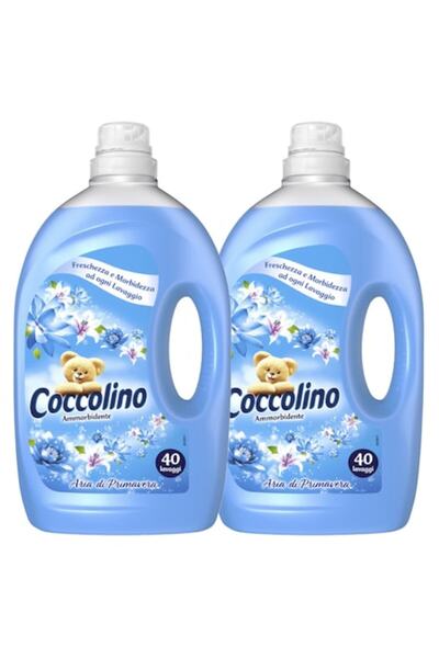 Coccolino Set 2 x Balsam de Rufe Aer de Primavara, 3 l, 40 Spalari