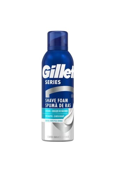Gillette Set 3 x Spuma de Ras Series Cooling Eucalipt Sensitive, 200 ml