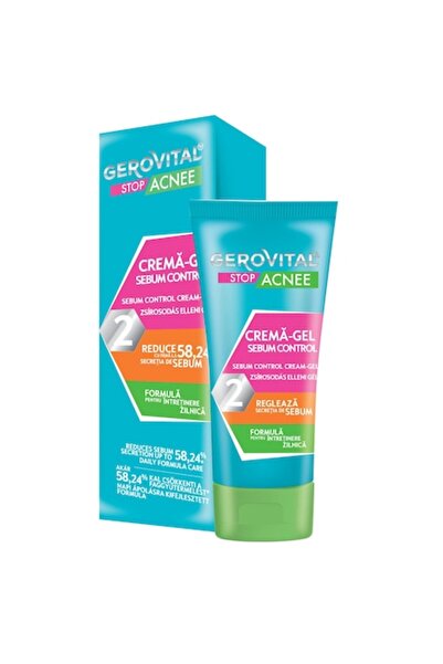 GEROVITAL Pachet 3 X Stop Acnee Crema Gel Sebum Control 50ml