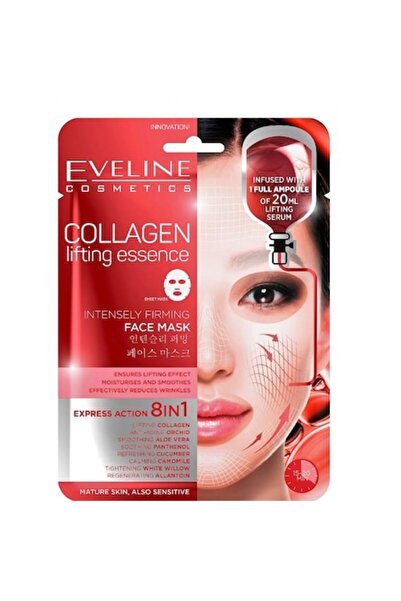 SENCE Pachet 3 X Masca fata Eveline 8in1 Collagen Lifting Essence