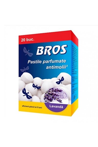 bros Pachet 3 x Pastile Antimolii Parfumate Lavanda 20buc