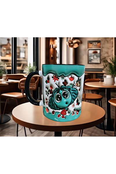 Mugs and love Ters yüz kıskançlık baskı porselen kupa