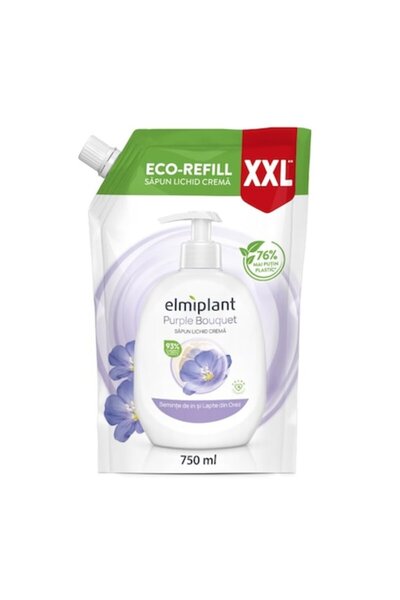 ELMIPLANT Set 3 x Rezerva Sapun Lichid, Elmiplant, Seminte de In si Lapte din...