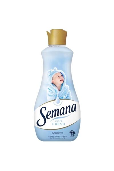 Semana Set 2 x Fabric Softener Concentrate Extra Fresh Sensitive, 75 washes, 1.5 l