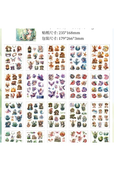 İthal E5-20 pagini carte cu autocolante de dimensiuni mari - Număr: 5