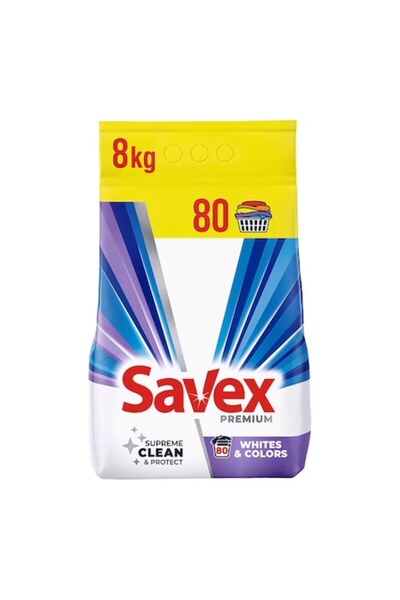 SAVEX Detergent de Rufe Pudra Automat Whites Color 8kg