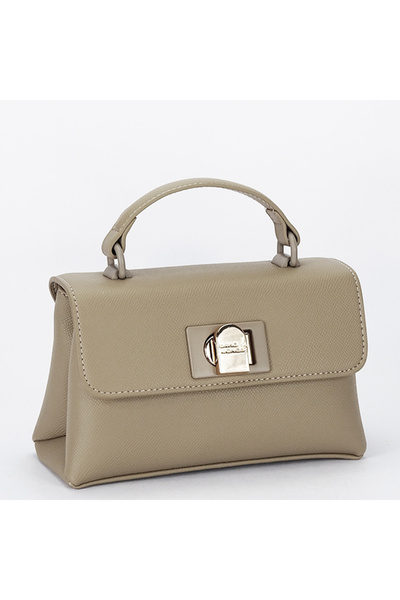 David Jones Μικρή τσάντα σε χρώμα γκρι-καφέ B-CM7211H M4