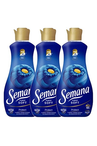 Semana Super Soft Protect Fabric Softener, 3 x 1.3L, 195 Washes