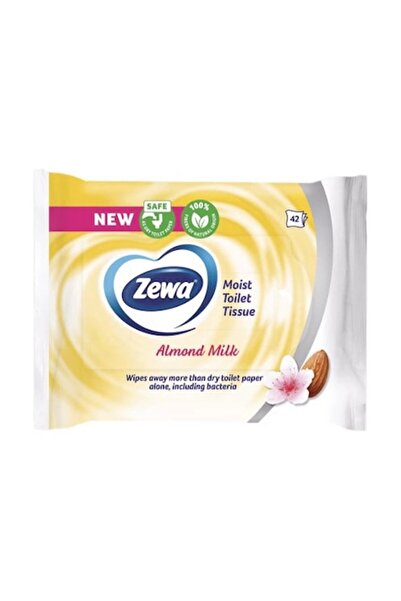 Zewa 3-Pack Wet Toilet Paper Almond Milk, 42 Pieces