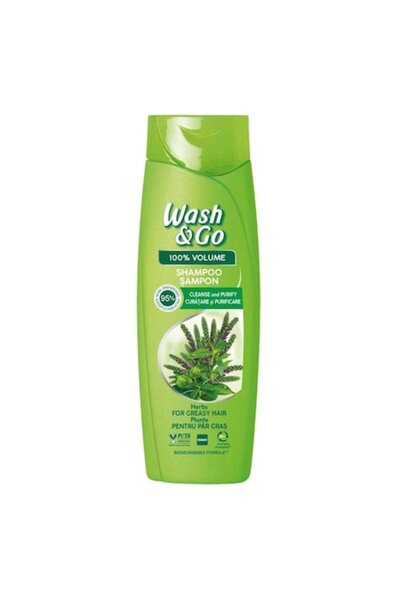 WASH&GO Șampon cu plante medicinale 360ml