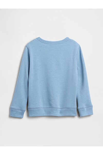 GAP Erkek Bebek Açık Mavi Logo Sweatshirt