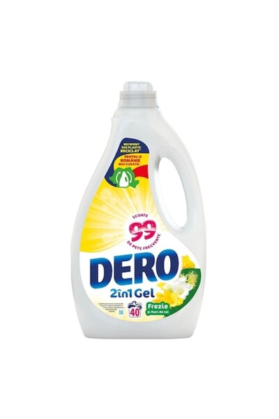 Dero Detergent de rufe lichid 2 in 1 Frezie Lamaita 40 spalari 2L