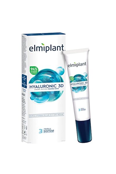 ELMIPLANT Pachet 3 X Crema Hyaluronic Ochi Antirid 15ml