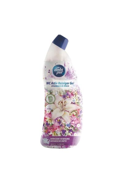 Ambi Pur Pachet 3 X Solutie Wc Gel Flori Albe 750ml