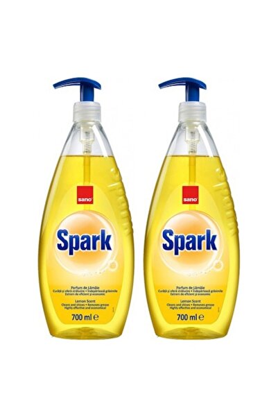 Sano Set 2 x Detergent de Vase cu Pompita Spark Lamaie 700 ml