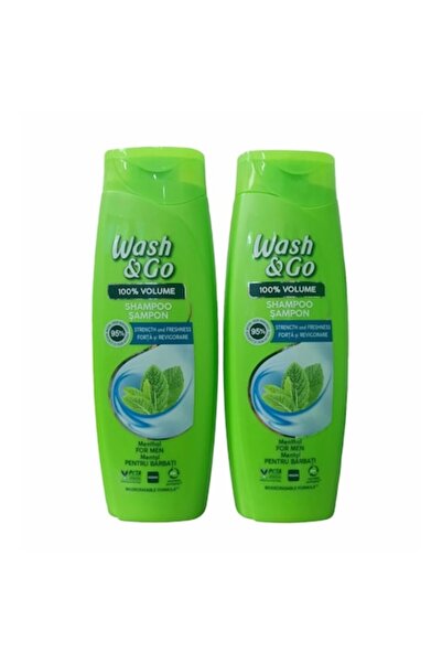 WASH&GO Set 2 x Sampon cu extract de menta, 360 ml
