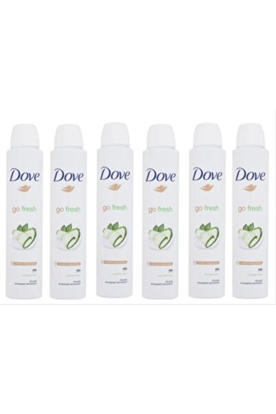 Dove Set 6 x Antiperspirant Go Fresh Cucumber & Green Tea, 200 ml