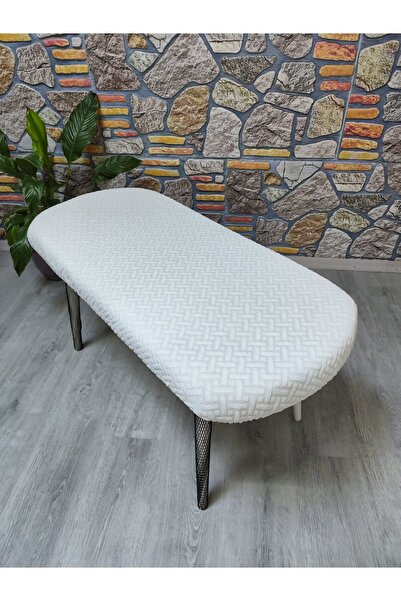 COVER TEKSTİL Bohem yeni model sandalyesi kılıfı tuğla desen krem rengi