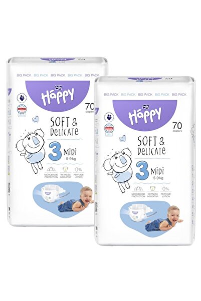 Bella Baby Happy Set 2 x Scutece Nr. 3 Midi, 72 Bucati