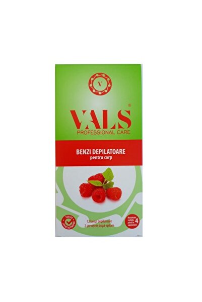 Vals Pachet 3 X Benzi Depilatoare Corp, Vals, Fructe Rosii de Padure, 12buc