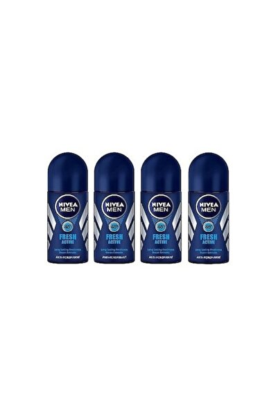 NIVEA 4x Deodorant roll-on Men Fresh Active