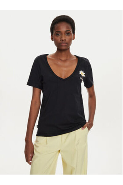 Desigual Γυναικείο T-Shirt 24WWTK41 Μαύρο