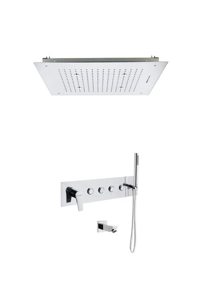 Fause Ankastre Kombine Duş Seti Tavandan Yağmurlama ve Sis Fonksiyonlu FAU112