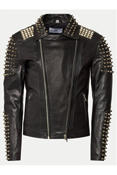 Serge Pariente Ανδρικό Δερμάτινο Μπουφάν STUDER Μαύρο