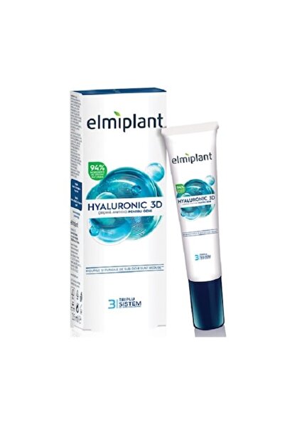 ELMIPLANT Set 2 x Crema de Ten Antirid Ochi Hyaluronic 3D 15 ml