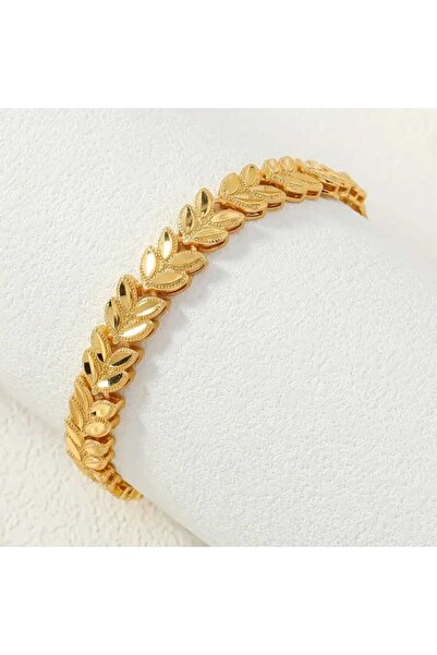 Arvella Takı 24K Altın Kaplama Bakır Buğday Demet Bileklik