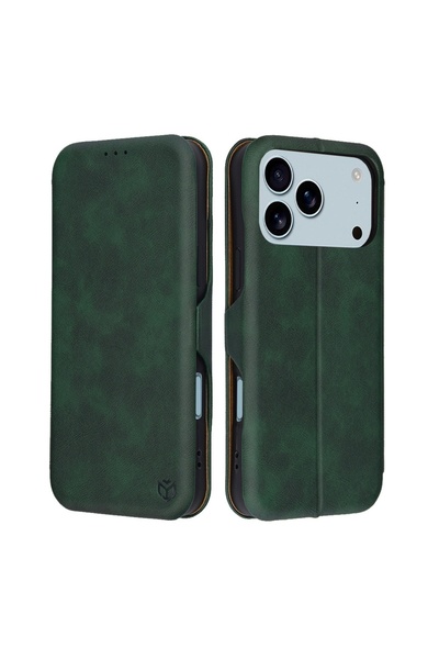 Techsuit Husă pentru iPhone 17 Pro Max - Portofel Sigur Plus - Verde