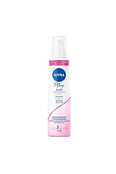 NIVEA Pachet 3 X Spuma Par Pflege Halt Soft Touch 3 Stark 150ml