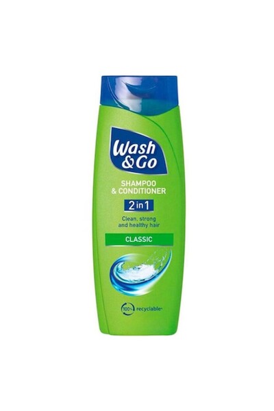 WASH&GO Șampon 2 în 1 Clasic 400ml