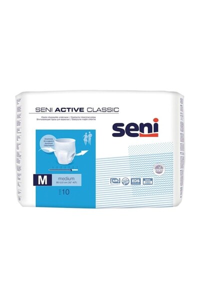 Seni Set 2 x Scutece pentru adulți Active Classic Medium, 10 bucăți